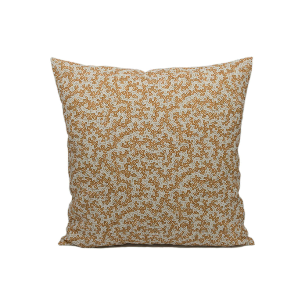 Sanderson - Truffle - Sandstone - Interesting Small Scale Dotted Mushroom Designer Cushion Cover - Handmade Throw Pillow - Luxury Home Décor.