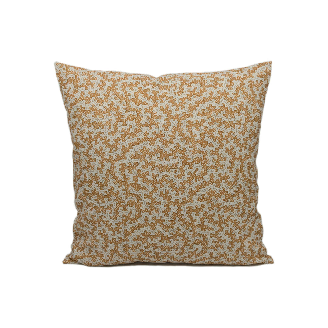 Sanderson - Truffle - Sandstone - Interesting Small Scale Dotted Mushroom Designer Cushion Cover - Handmade Throw Pillow - Luxury Home Décor.