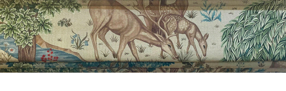 William Morris - The Brook - Tapestry Linen - Made To Measure Professionally Made Roman Blind.