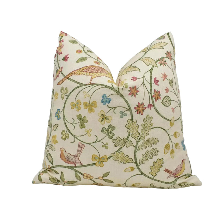 a decorative pillow with a floral pattern.