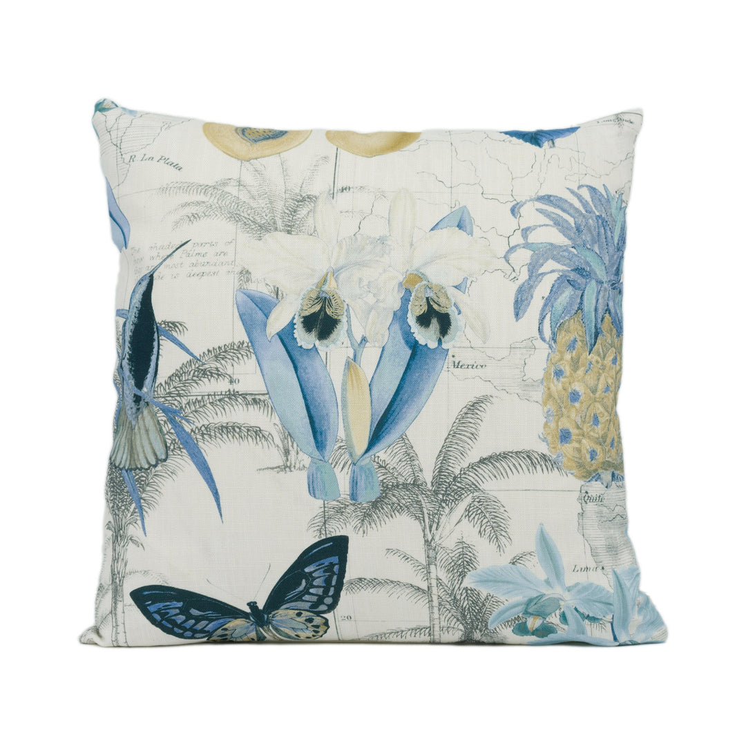 GP & J Baker - Orinoco - Blue - Stunning Handmade Designer Cushion Cover Home Décor Throw Pillow.
