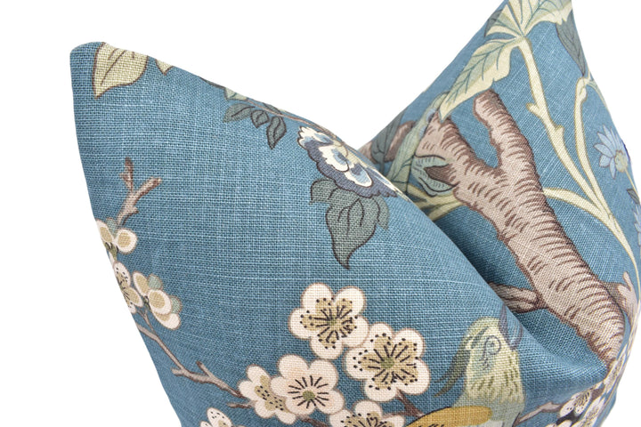 a close up of a pillow on a white background