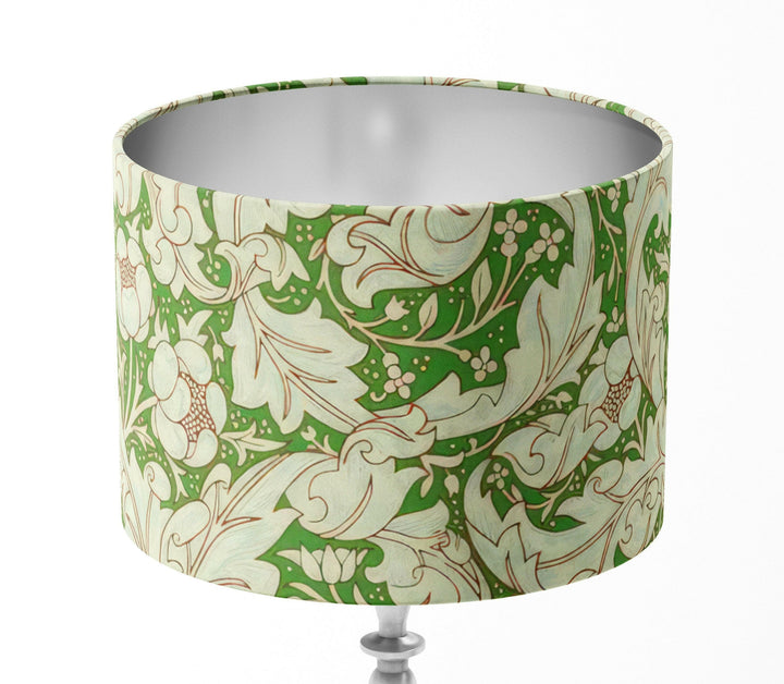 William Morris - Bachelors Button - Leaf Green / Sky - Lampshade Stunning Handmade.