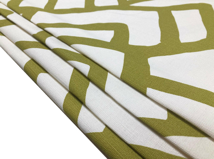 Schumacher - Zimba - Soft Chartreuse - Made To Measure Professionally Made Roman Blind.