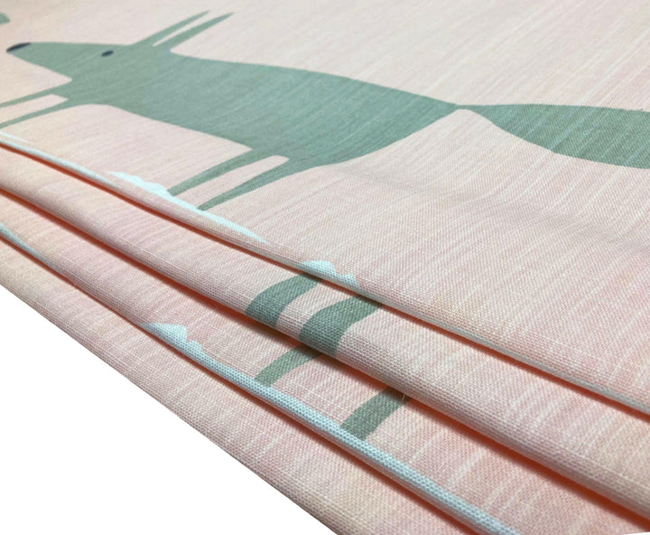 Scion - Mr Fox - Blush - Made To Measure Professionally Made Roman Blind.