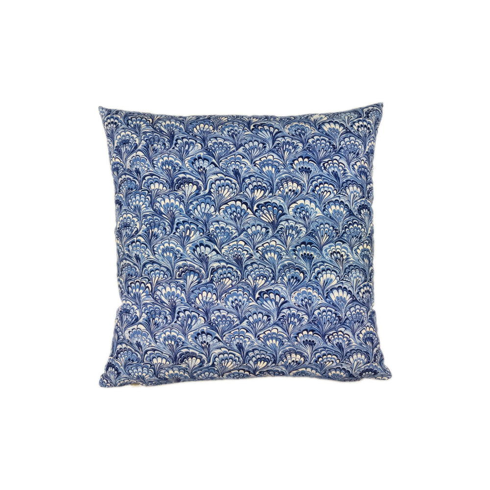 Martyn Lawrence Bullard for Schumacher - Capulet - Lapis - Venetian Marbled Cushion Cover - Handmade Throw Pillow - Designer Home Decor.