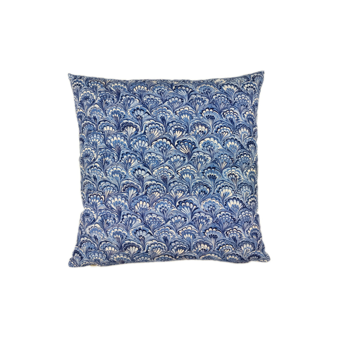 Martyn Lawrence Bullard for Schumacher - Capulet - Lapis - Venetian Marbled Cushion Cover - Handmade Throw Pillow - Designer Home Decor.