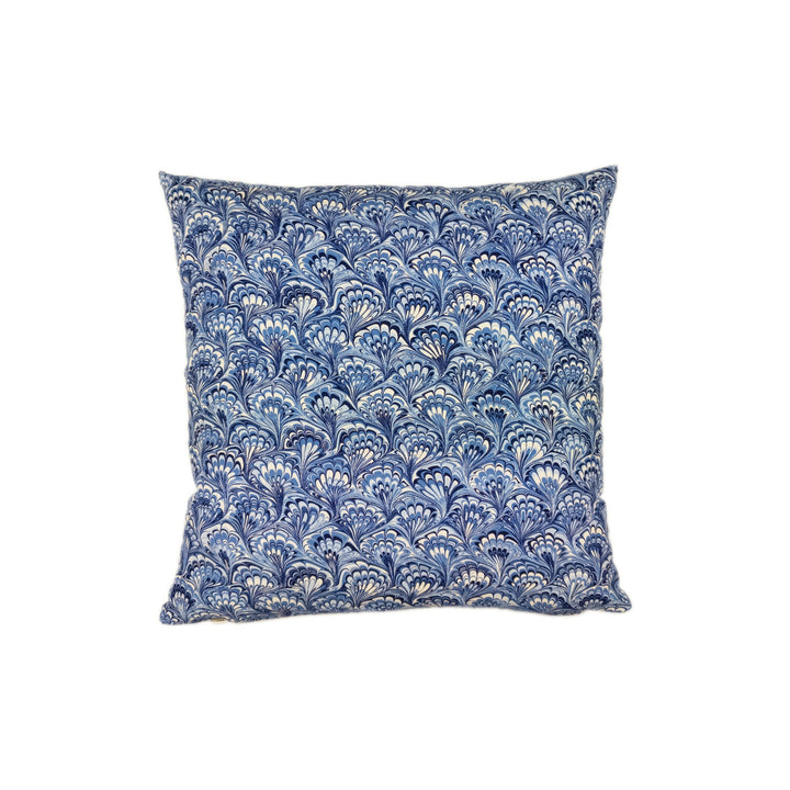 Martyn Lawrence Bullard for Schumacher - Capulet - Lapis - Venetian Marbled Cushion Cover - Handmade Throw Pillow - Designer Home Decor.