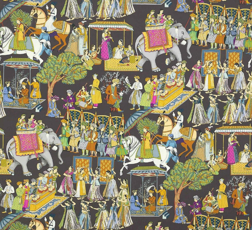 Manuel Canovas - Kalinda - Paon - Vibrant Indian Inspired Designer Cushion Cover - Handmade Throw Pillow - Designer Home Decor.