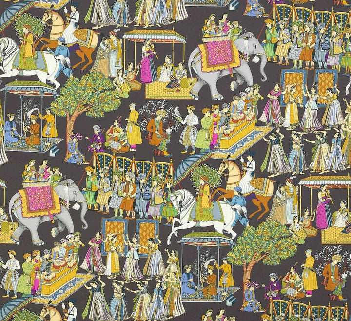 Manuel Canovas - Kalinda - Paon - Vibrant Indian Inspired Designer Cushion Cover - Handmade Throw Pillow - Designer Home Decor.