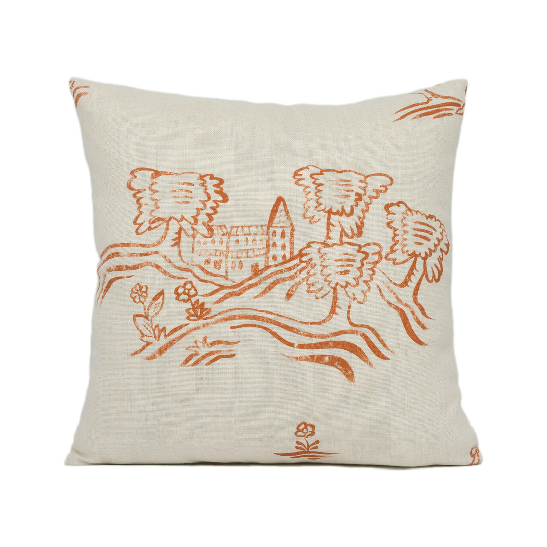 Andrew Martin - Friendly Folk - Melon Orange - Stunning Designer Cushion Cover Home Decor Throw Pillow.