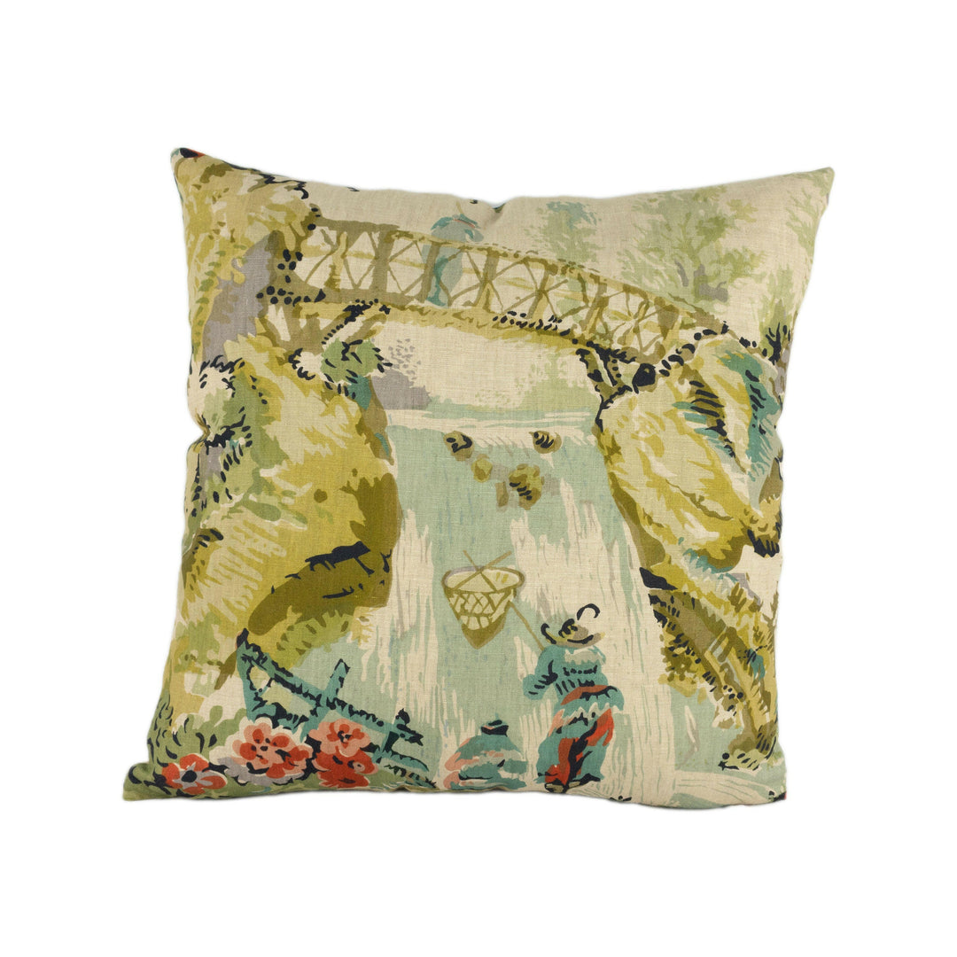 Thibaut - Moorea - Antique - Stunning Designer Cushion Cover Home Décor Throw Pillow.
