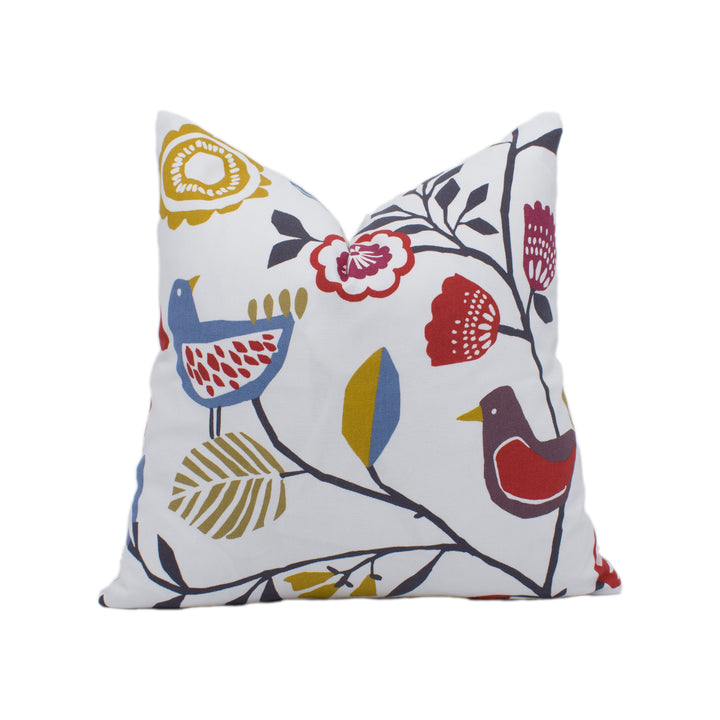 Clarke &amp; Clarke x Studio G - Folki - Indigo / Cranberry - Stunning Designer Cushion Cover Home Décor Throw Pillow