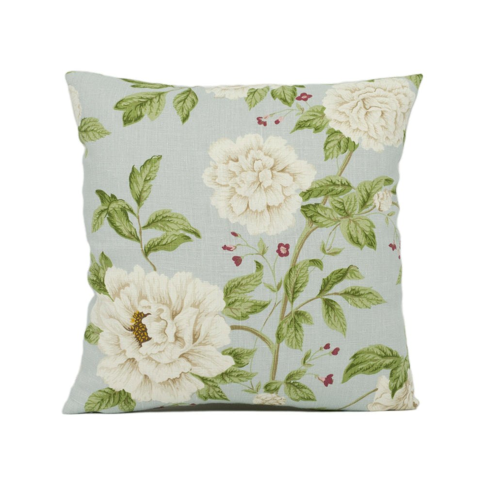 Sanderson - Peony Tree - Duckegg / Cream - Stunning Designer Cushion Cover Home Décor Throw Pillow.