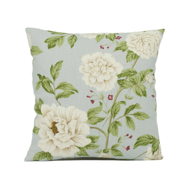 Sanderson - Peony Tree - Duckegg / Cream - Stunning Designer Cushion Cover Home Décor Throw Pillow.