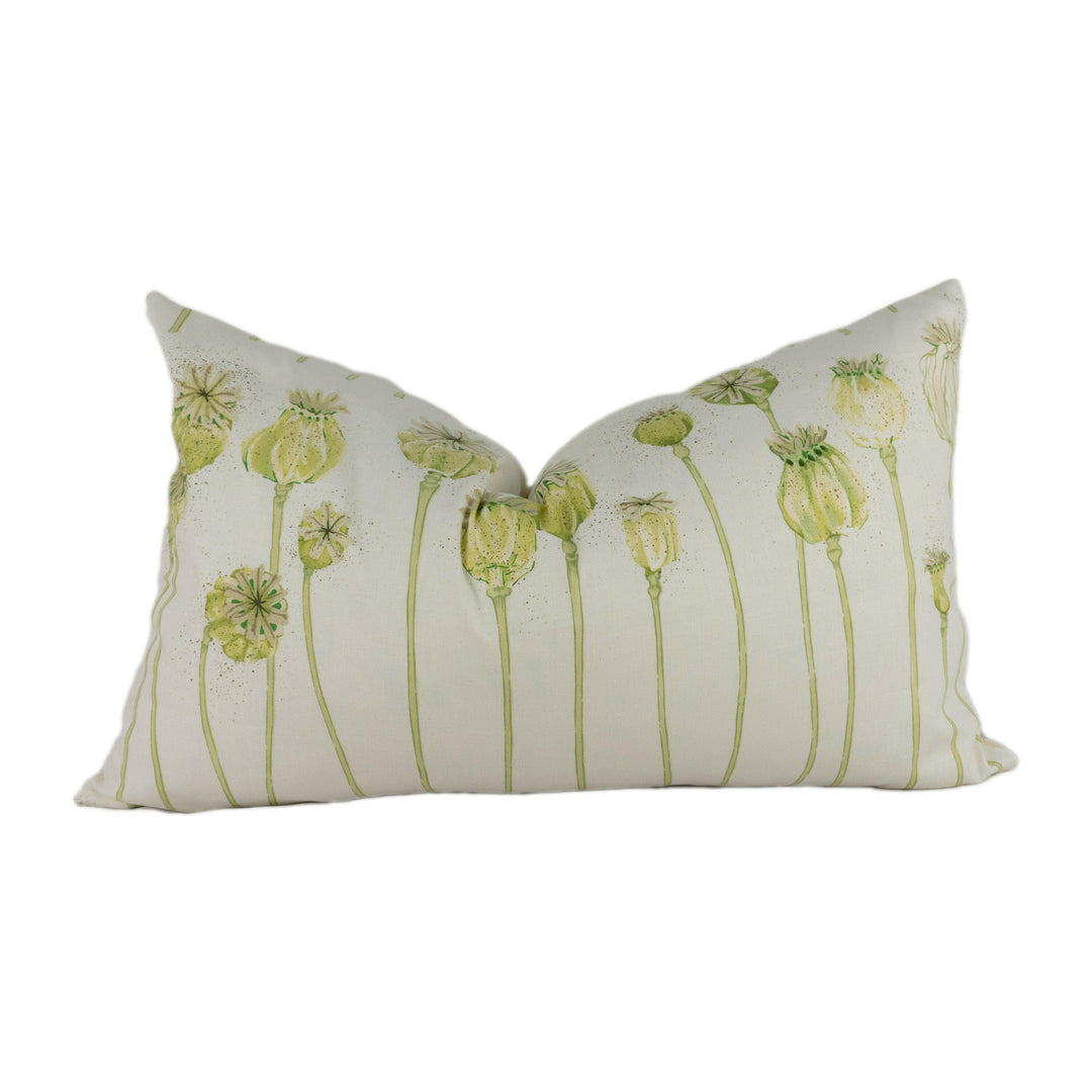 Sanderson - Poppy Pods - Olive / Almond - Stunning Designer Cushion Cover Home Décor Throw Pillow.