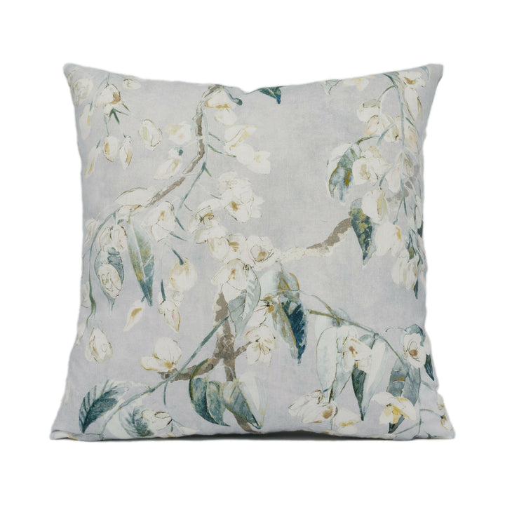 Romo - Wisteria - Eucalyptus - Gentle Watercolour Floral Cushion Cover - Handmade Throw Pillow - Designer Home Décor.