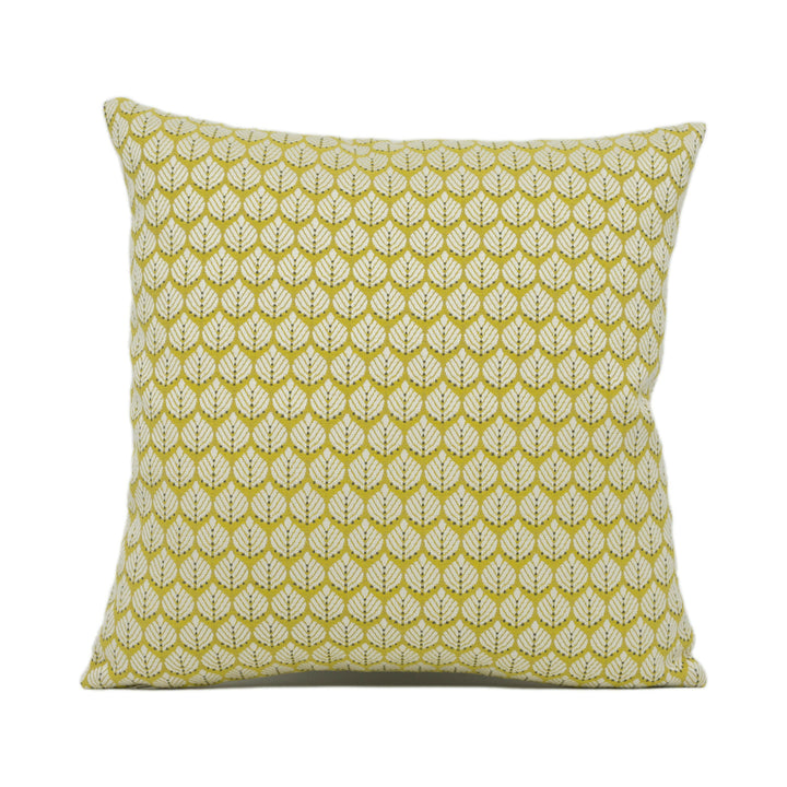 Romo - Hennell - Fenugreek - Leaf Inspired Geometric Cushion Cover - Handmade Throw Pillow - Designer Home Décor.