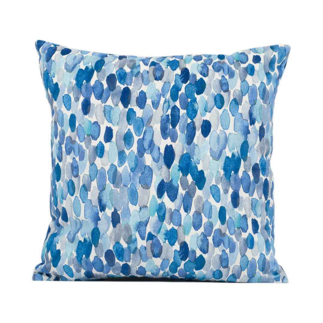 Romo - Orrin - Cobalt - Bright Contemporary Painterly Cushion Cover - Handmade Throw Pillow - Designer Home Décor.