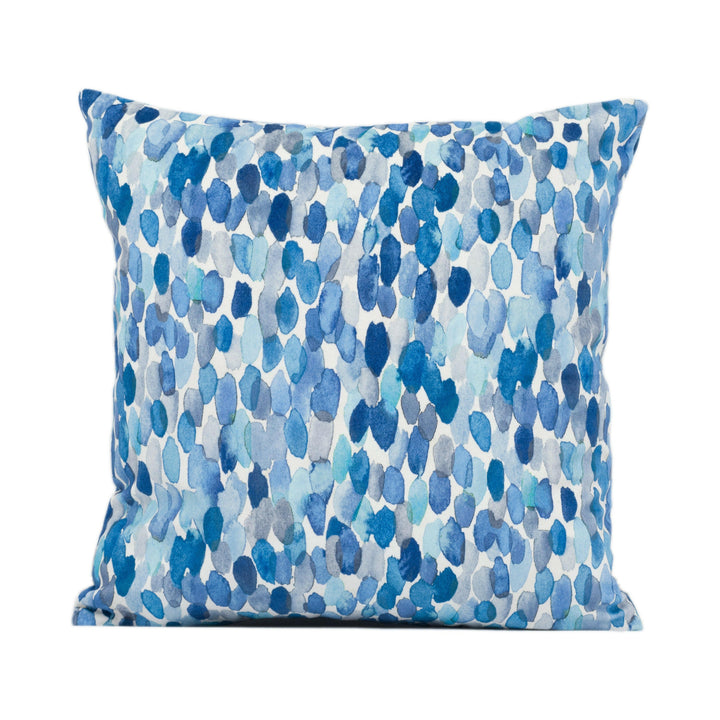 Romo - Orrin - Cobalt - Bright Contemporary Painterly Cushion Cover - Handmade Throw Pillow - Designer Home Décor.