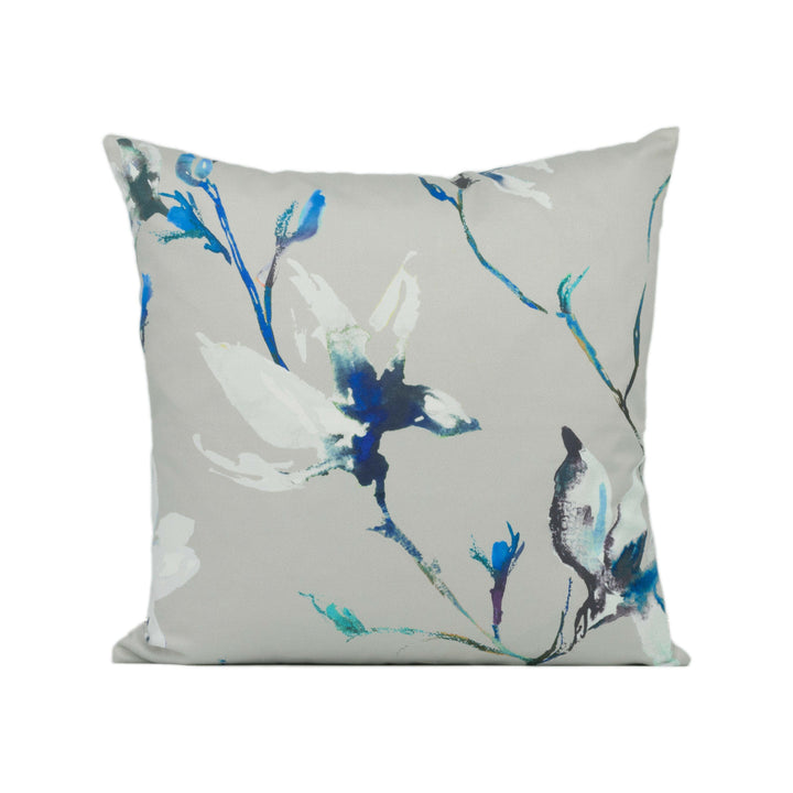 Romo - Saphira - Topaz - Delicate Vibrant Floral Magnolia Designer Cushion Cover - Handmade Throw Pillow - Luxury Home Décor.