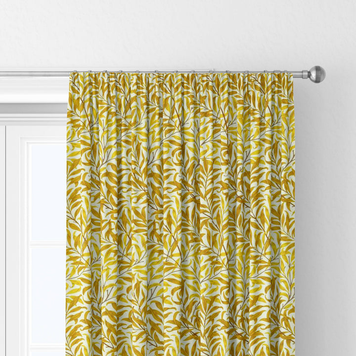 William morris willow bough summer yellow curtains made to measure drapes designer home decor.