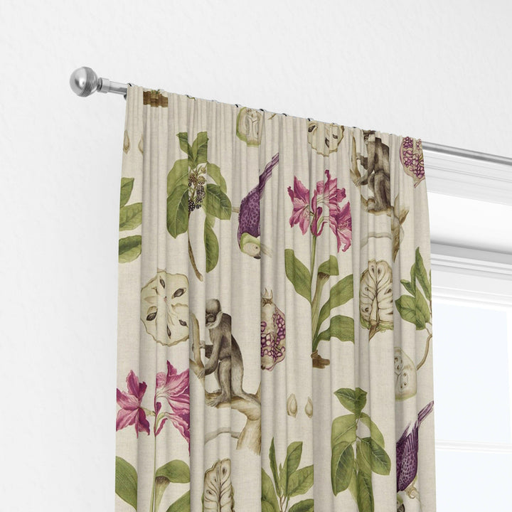 Sanderson capuchins boysenberry curtains made to measure drapes designer home decor.