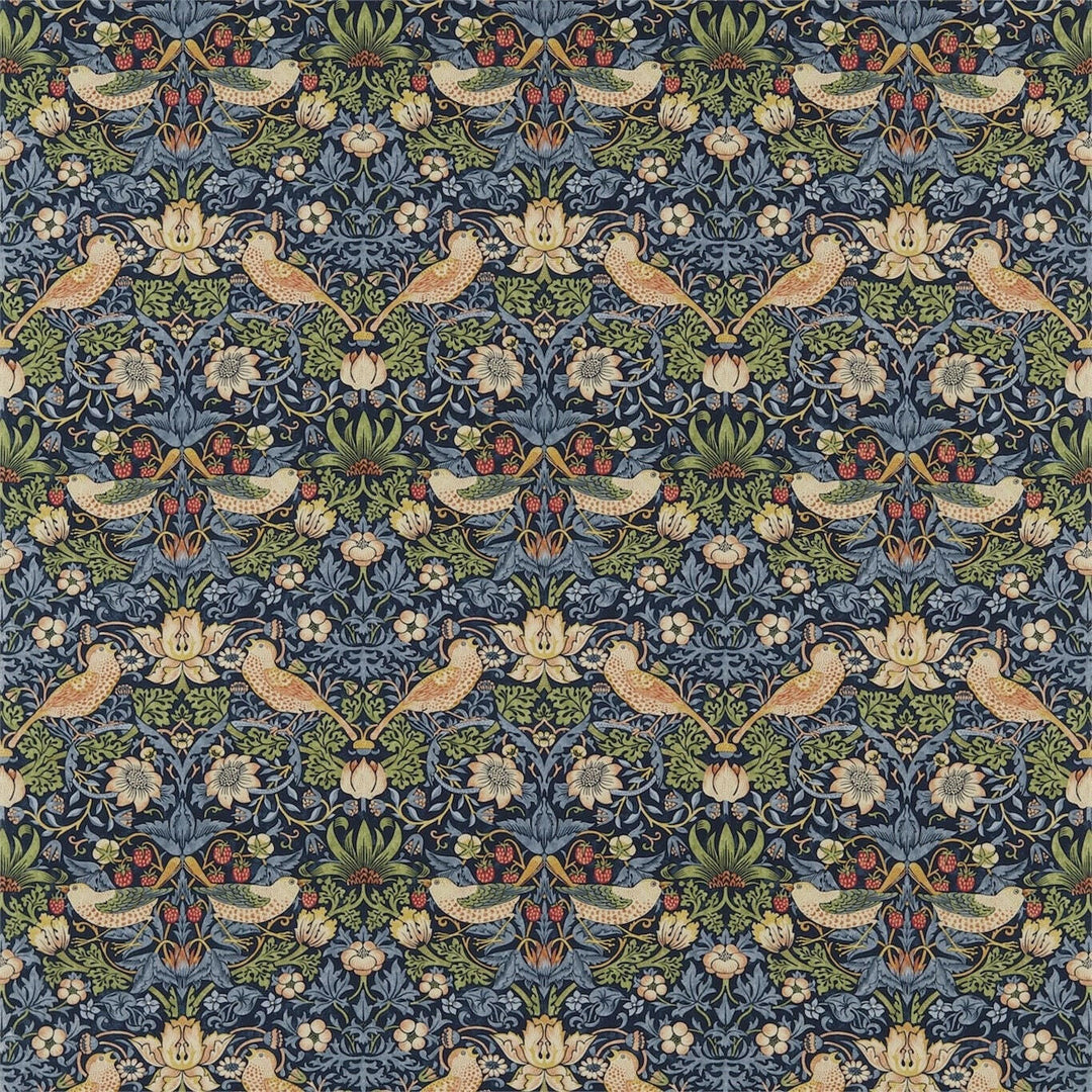 William morris strawberry thief indigo mineral curtains made to measure drapes designer home decor.