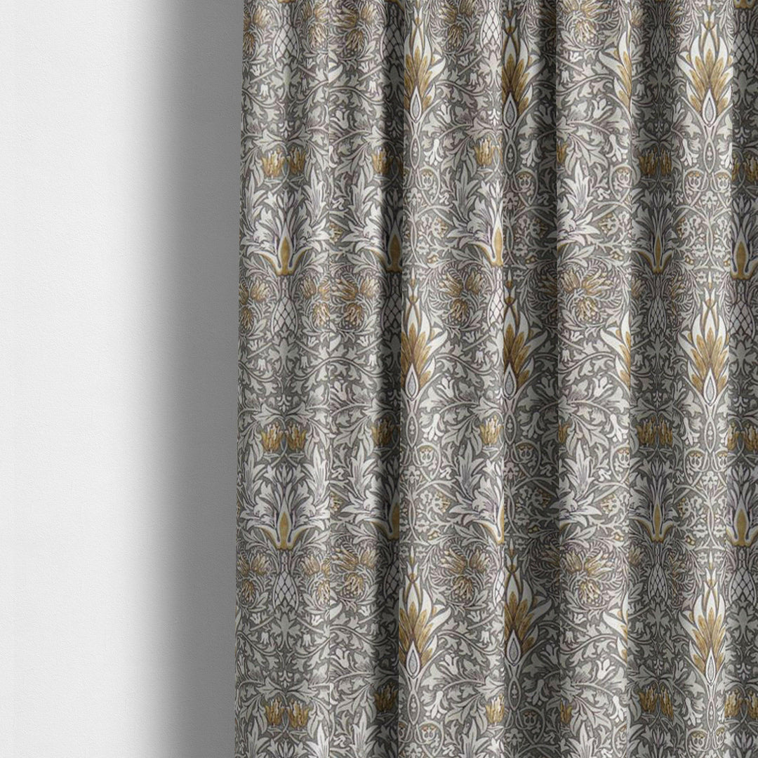 William Morris Snakeshead Pewter / Gold Curtains Made to Measure Drapes Designer Home Decor.