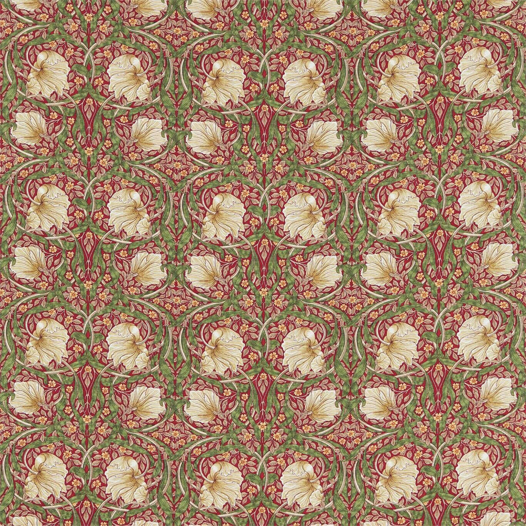 William Morris Pimpernel Red Thyme Curtains Made to Measure Drapes Designer Home Decor.