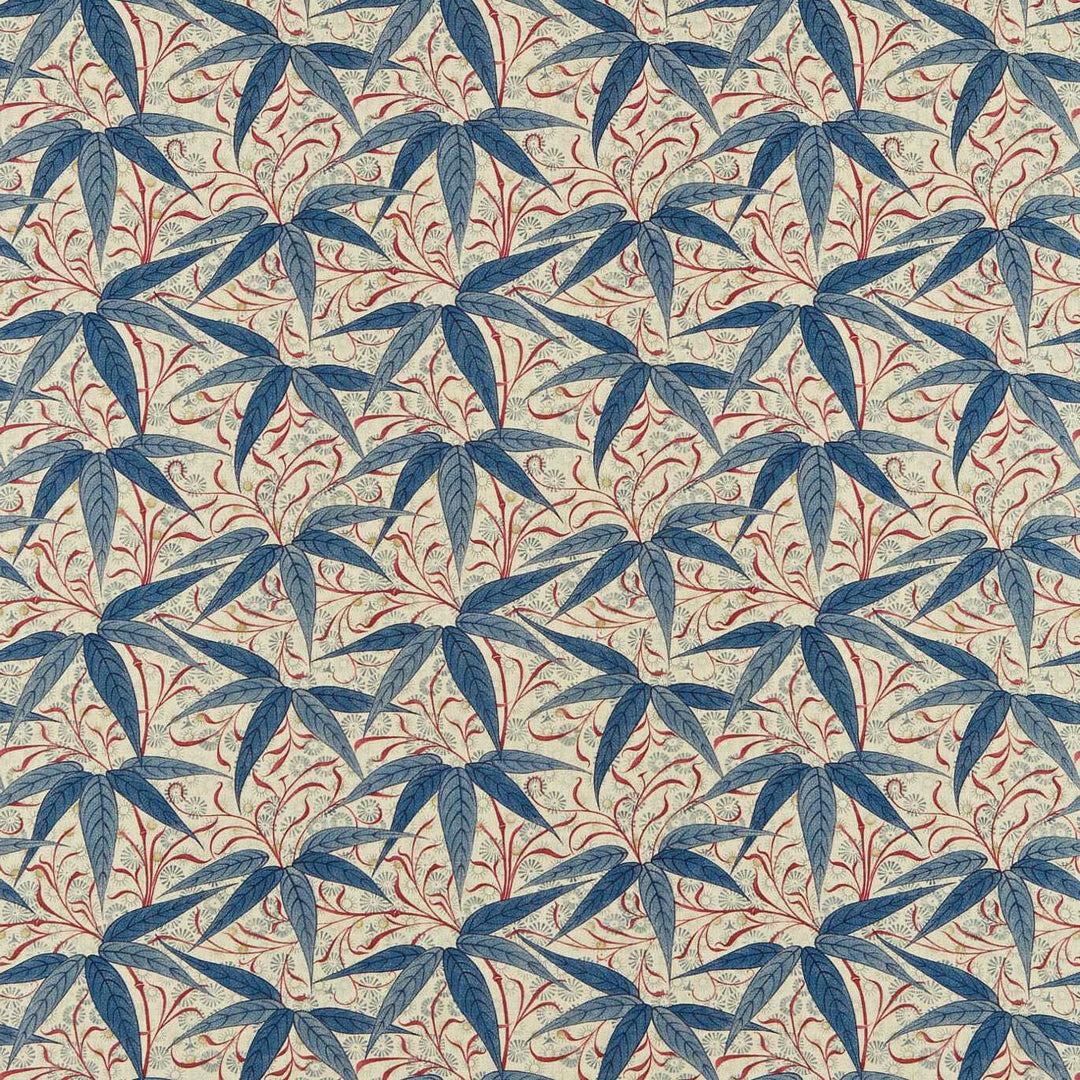 William Morris Bamboo Indigo Woad Curtains Made to Measure Drapes Designer Home Decor.