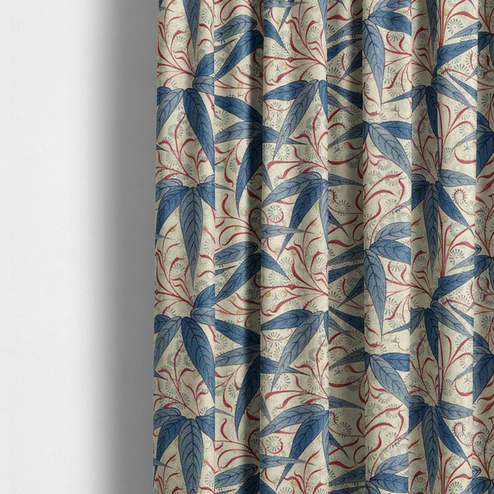 William Morris Bamboo Indigo Woad Curtains Made to Measure Drapes Designer Home Decor.