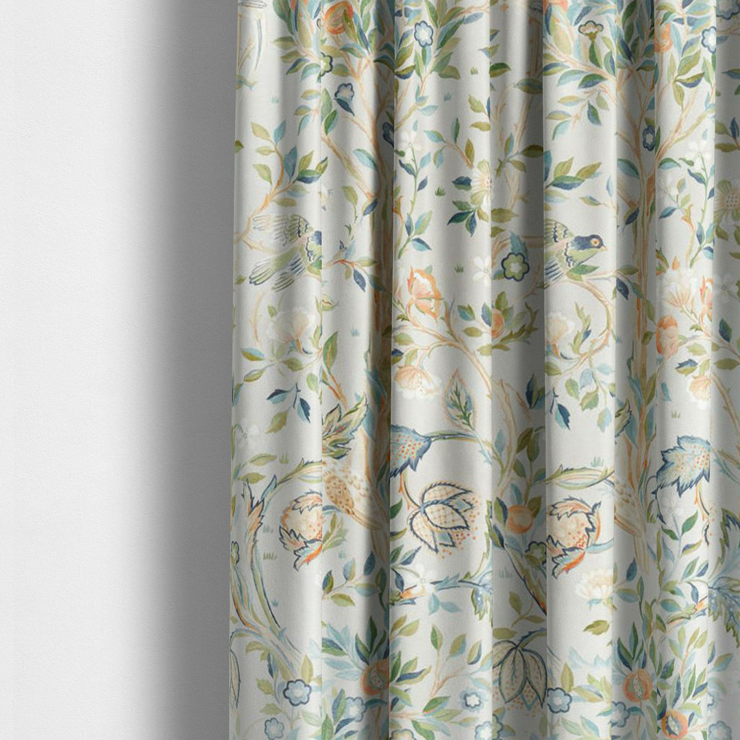 William Morris Melsetter Grey Curtains Made to Measure Drapes Designer Home Decor.