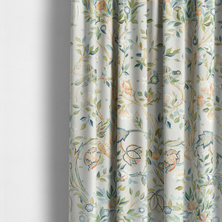 William Morris Melsetter Grey Curtains Made to Measure Drapes Designer Home Decor.