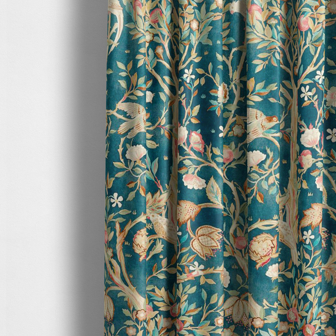 William Morris Melsetter Indigo Curtains Made to Measure Drapes Designer Home Decor.