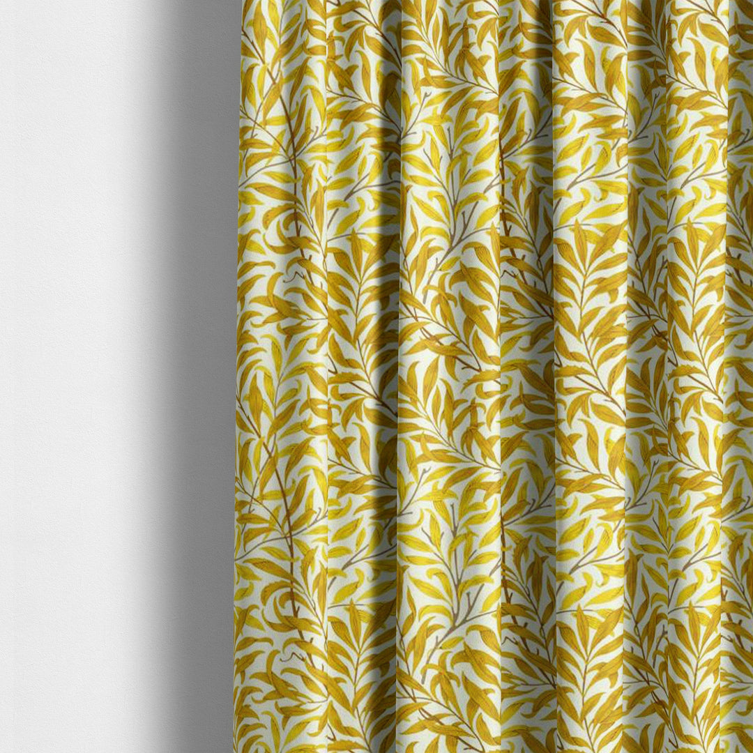 William morris willow bough summer yellow curtains made to measure drapes designer home decor.