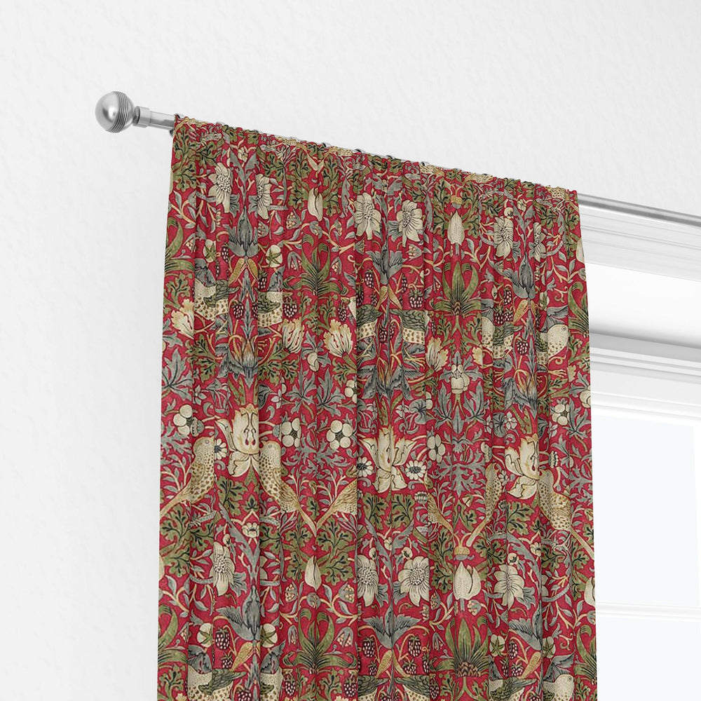 William morris strawberry thief crimson slate curtains made to measure drapes designer home decor.