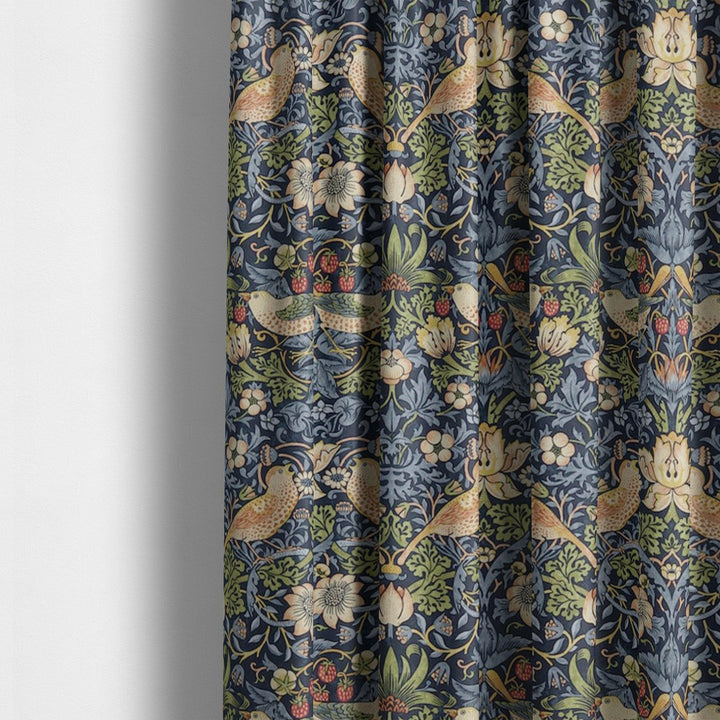 William morris strawberry thief indigo mineral curtains made to measure drapes designer home decor.