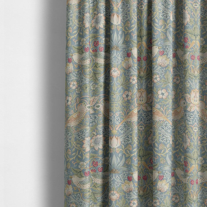 William morris strawberry thief slate vellum curtains made to measure drapes designer home decor.