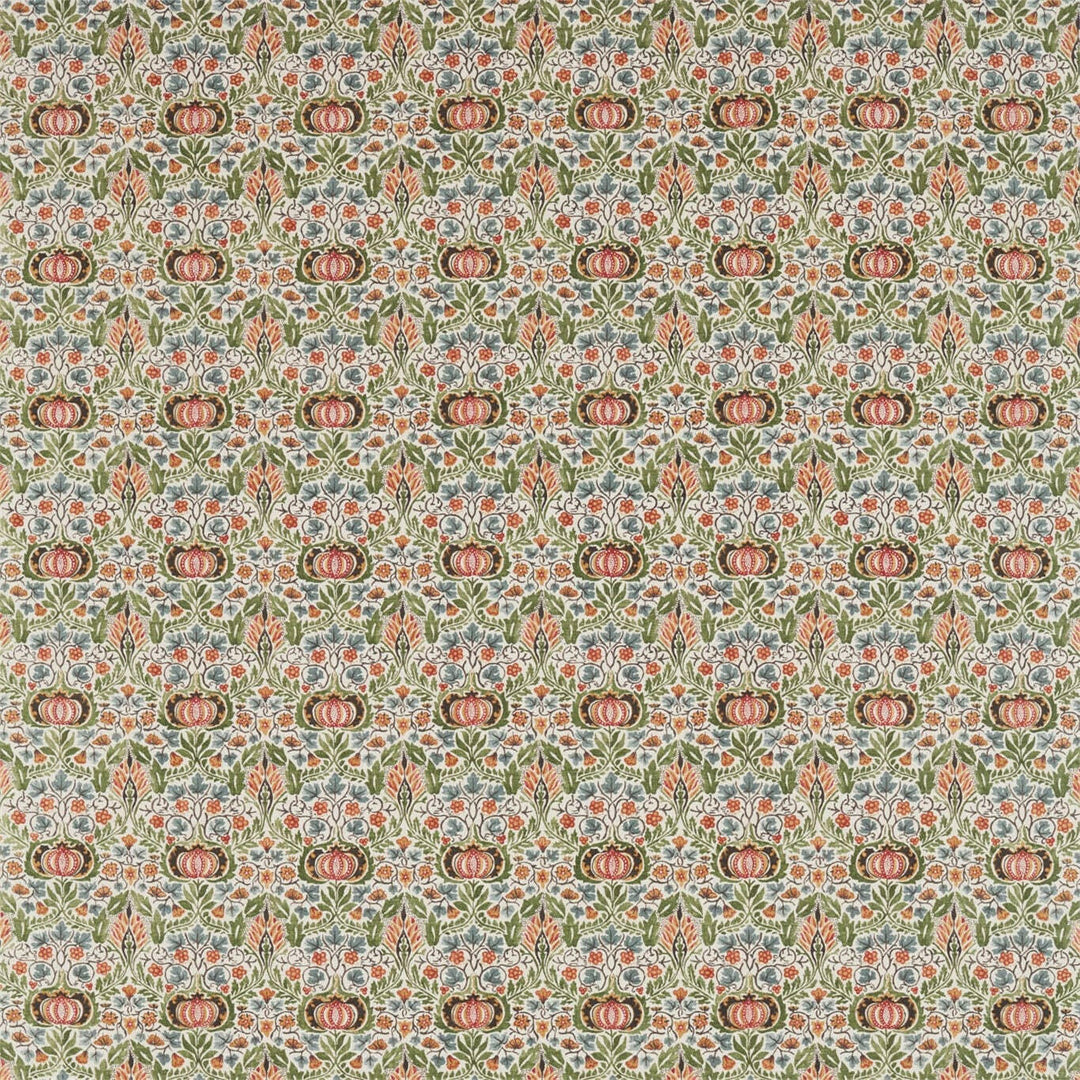 William Morris Little Chintz Olive Ochre Curtains Made to Measure Drapes Designer Home Decor.