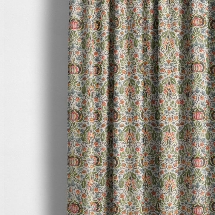 William Morris Little Chintz Olive Ochre Curtains Made to Measure Drapes Designer Home Decor.