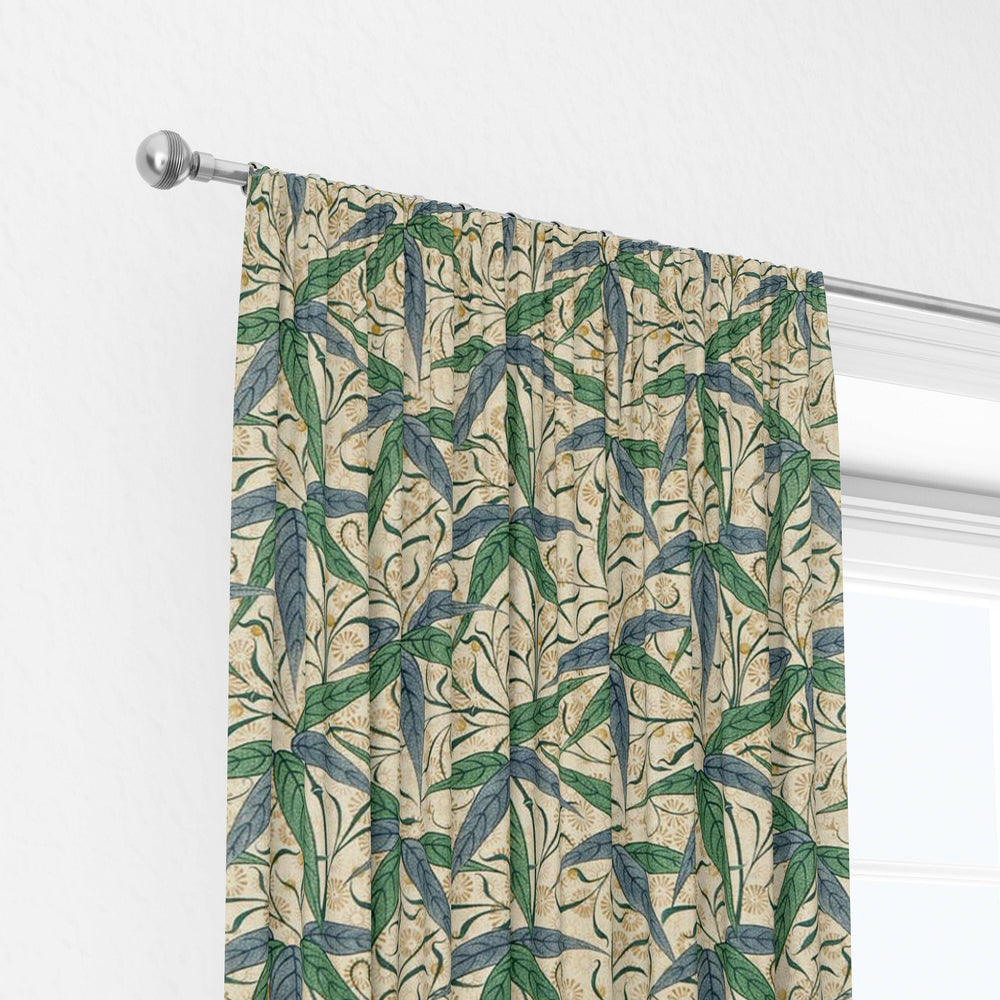 William Morris Bamboo Thyme Artichoke Curtains Made to Measure Drapes Designer Home Decor.