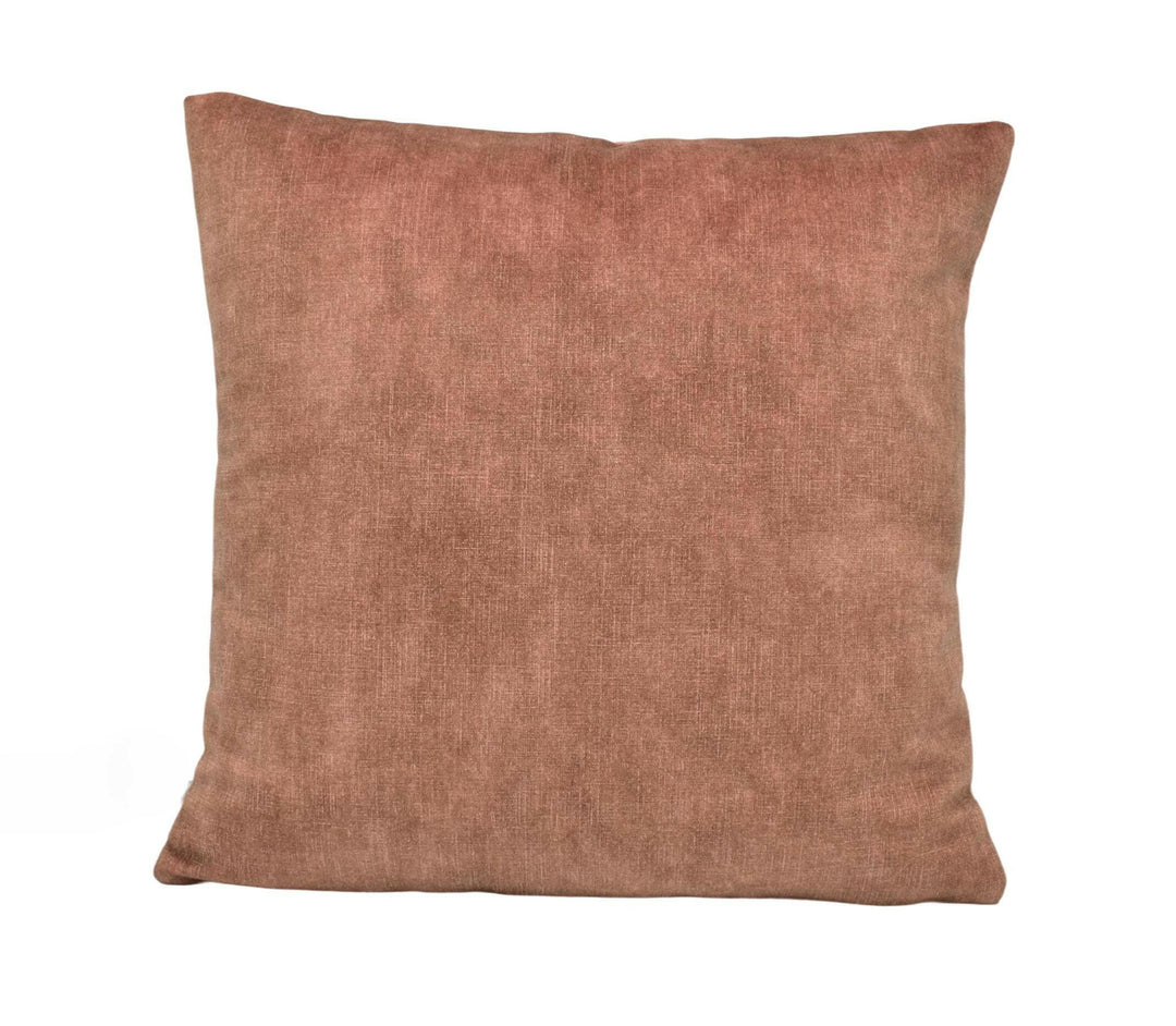 Clarke & Clarke - Martello - Sienna - Deep Sumptuous Silk Effect Velvet Cushion Cover - Relaxed Chic Bronze Orange Handmade Pillow Cover.