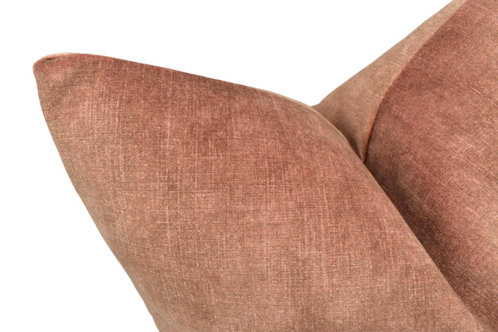 Clarke & Clarke - Martello - Sienna - Deep Sumptuous Silk Effect Velvet Cushion Cover - Relaxed Chic Bronze Orange Handmade Pillow Cover.
