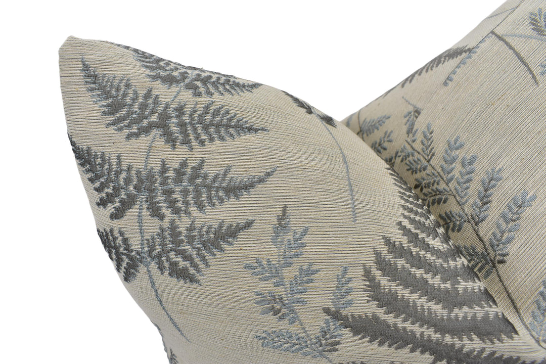 a close up of a pillow on a white background