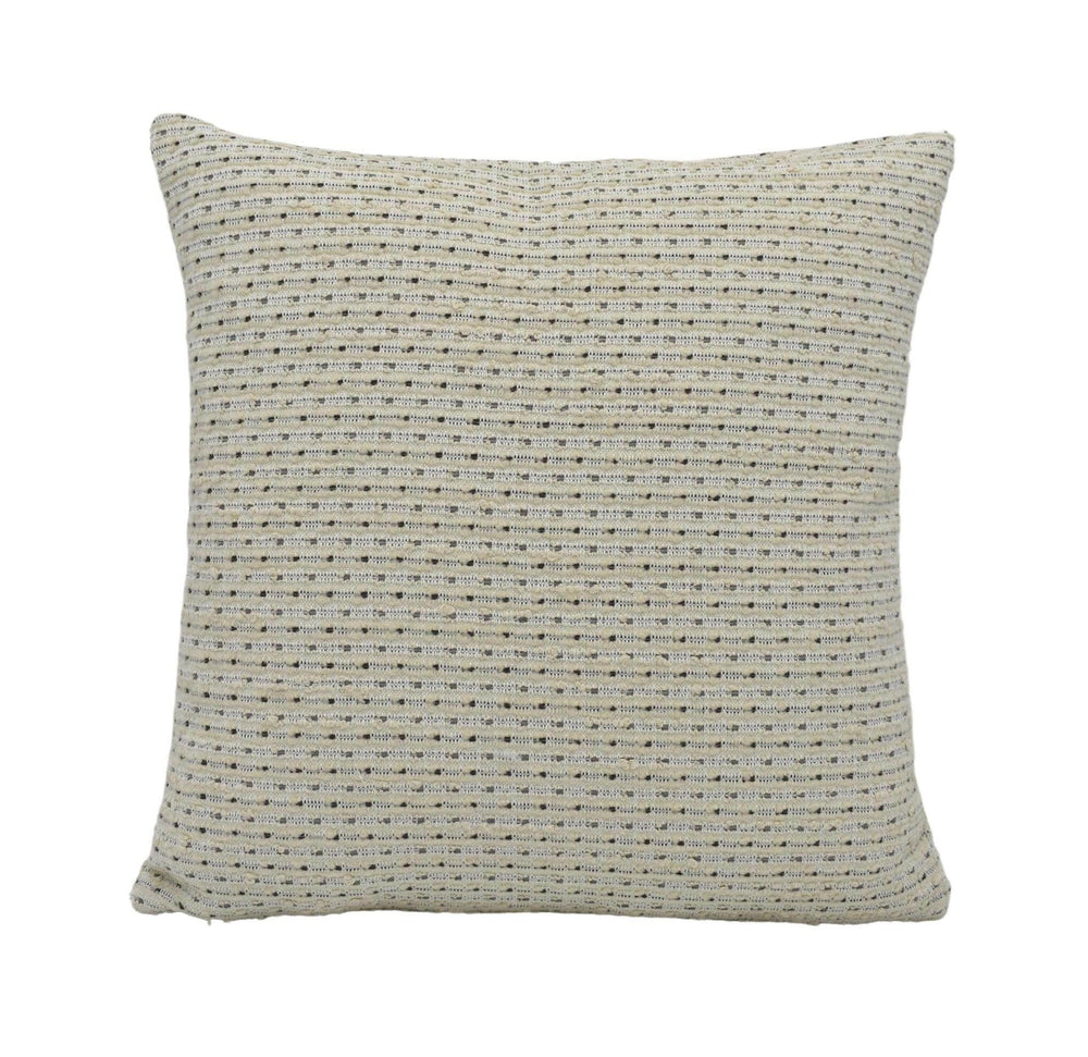 Harlequin - Aelius - Mineral / Ivory - Luxury Sustainable Speckled Weave Cushion Cover - Cream Grey Thick Woven Outdoor Garden Pillow.