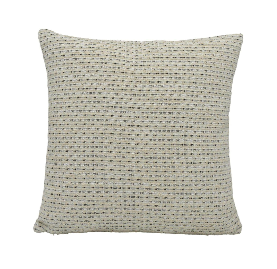 Harlequin - Aelius - Mineral / Ivory - Luxury Sustainable Speckled Weave Cushion Cover - Cream Grey Thick Woven Outdoor Garden Pillow.